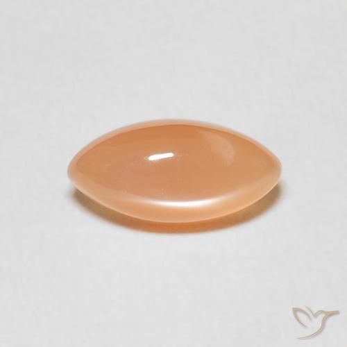 1.25ct 자연스러운 멜론 오렌지 월장석, 보석, 투명한