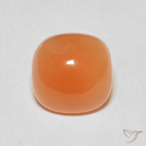 1.91ct 자연스러운 피치 오렌지 월장석, 방석, 투명한