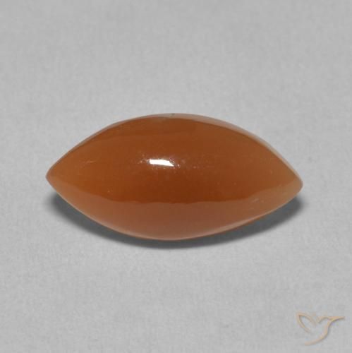 2.87ct 자연스러운 짙은 붉은 오렌지 월장석, 보석, 투명한