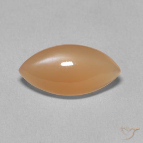 2.87ct 자연스러운 Medium Light-Orange 월장석, 보석, 투명한