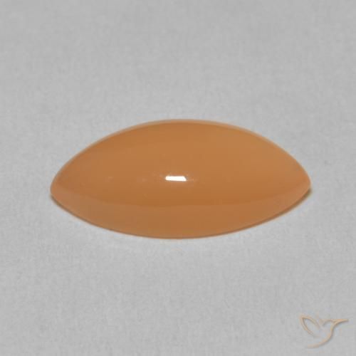 2.87캐럿 천연 Medium Light-Orange 월장석, 보석, 투명한