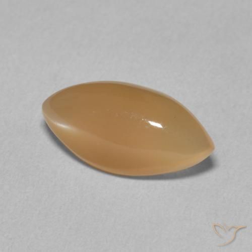 2.77캐럿 천연 멜론 오렌지 월장석, 보석, 투명한