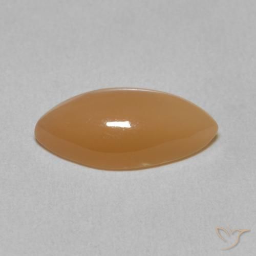 2.77캐럿 천연 멜론 오렌지 월장석, 보석, 투명한