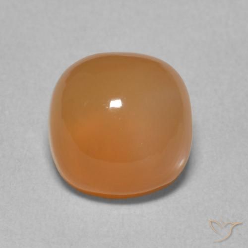 2.35ct 자연스러운 붉은 오렌지 월장석, 방석, 투명한