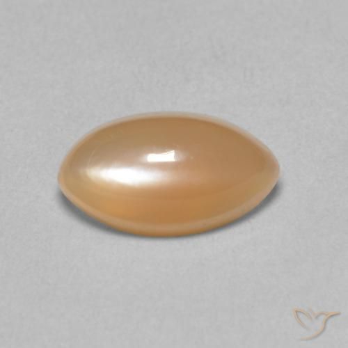 1.61ct 자연스러운 피치 오렌지 월장석, 보석, 투명한