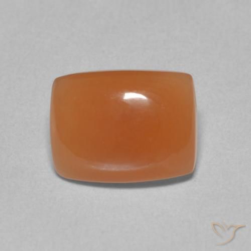 1.89ct 자연스러운 딥 오렌지 월장석, 방석, 투명한