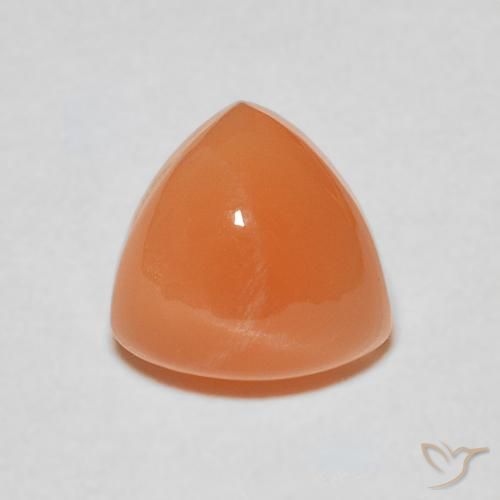 1.93ct 자연스러운 따뜻한 살구 오렌지 월장석, 일조, 투명한