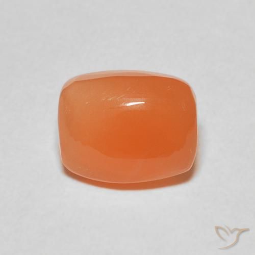 2.30ct 자연스러운 딥 오렌지 월장석, 방석, 투명한
