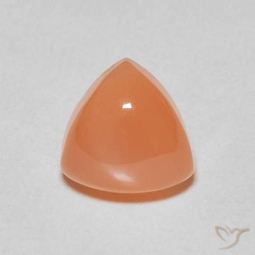 2.07ct 자연스러운 라이트 오렌지 월장석, 일조, 투명한