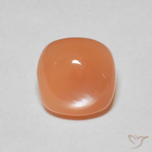 1.99ct 자연스러운 라이트 레드 오렌지 월장석, 방석, 투명한