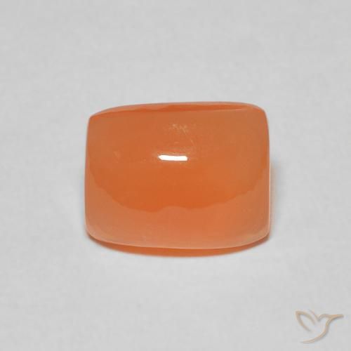 2.19ct 자연스러운 붉은 오렌지 월장석, 방석, 투명한