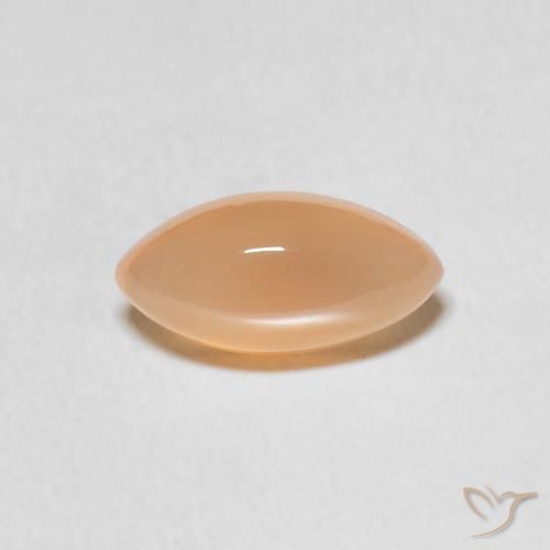 1.25ct 자연스러운 미디엄 오렌지 월장석, 보석, 투명한