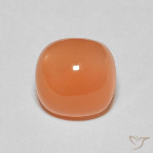 2.52ct 자연스러운 라이트 오렌지 월장석, 방석, 투명한