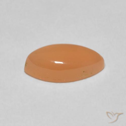1.21캐럿 천연 Medium Light-Orange 월장석, 보석, 투명한