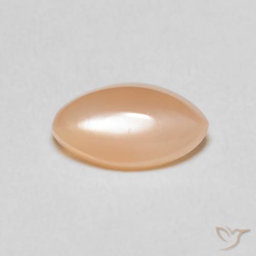 1.35ct 자연스러운 피치 오렌지 월장석, 보석, 투명한