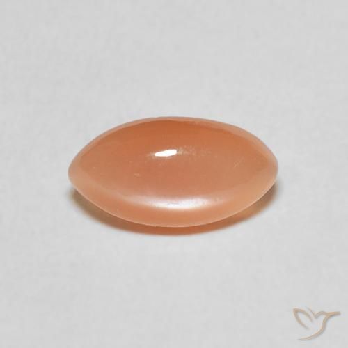 1.11ct 자연스러운 멜론 오렌지 월장석, 보석, 투명한