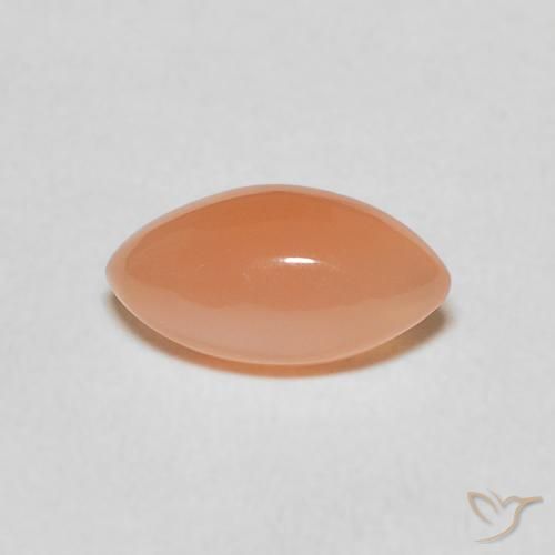 1.06ct 자연스러운 미디엄 오렌지 월장석, 보석, 투명한