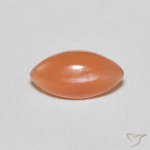 0.89ct 자연스러운 미디엄 오렌지 월장석, 보석, 투명한