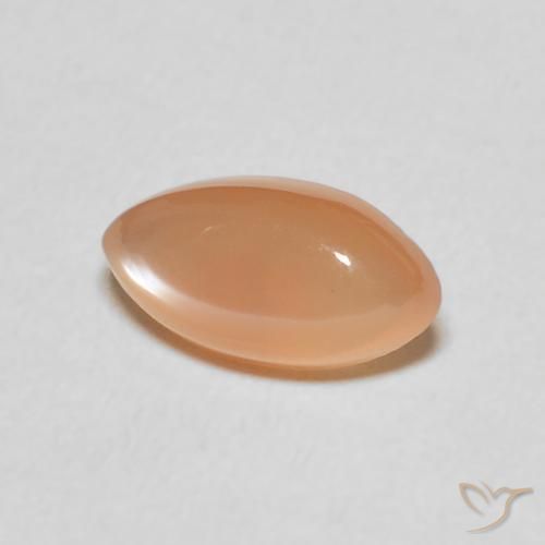 1.47캐럿 천연 Medium Light-Orange 월장석, 보석, 투명한