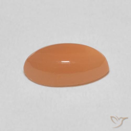 1.47캐럿 천연 Medium Light-Orange 월장석, 보석, 투명한