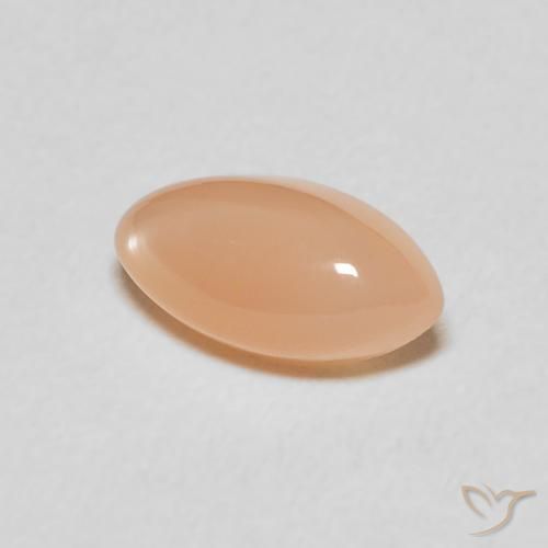 1.51캐럿 천연 Medium Light-Orange 월장석, 보석, 투명한