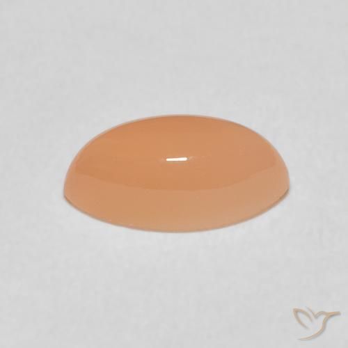 1.51캐럿 천연 Medium Light-Orange 월장석, 보석, 투명한