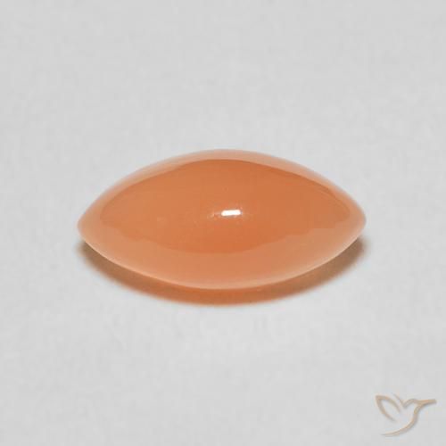 1.42ct 자연스러운 라이트 레드 오렌지 월장석, 보석, 투명한