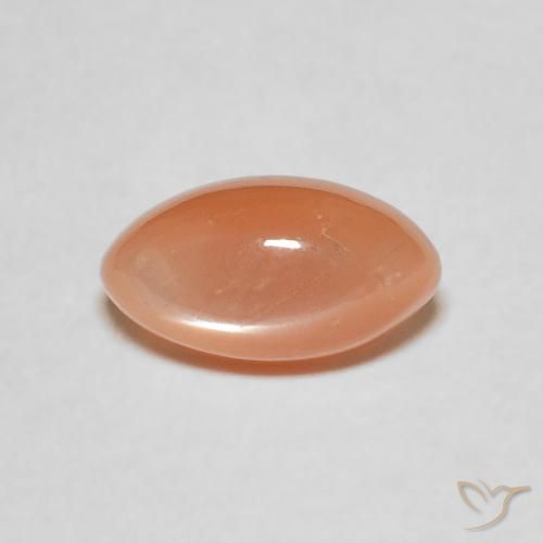1.34ct 자연스러운 미디엄 오렌지 월장석, 보석, 투명한