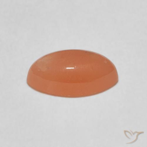 1.34캐럿 천연 미디엄 오렌지 월장석, 보석, 투명한