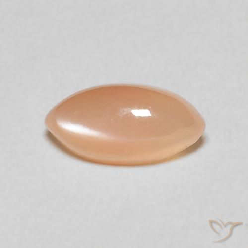 1.35ct 자연스러운 Medium Light-Orange 월장석, 보석, 투명한