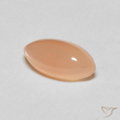 1.35캐럿 천연 Medium Light-Orange 월장석, 보석, 투명한
