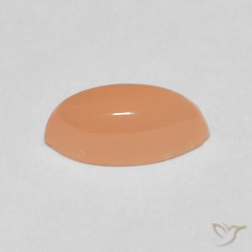 1.35캐럿 천연 Medium Light-Orange 월장석, 보석, 투명한