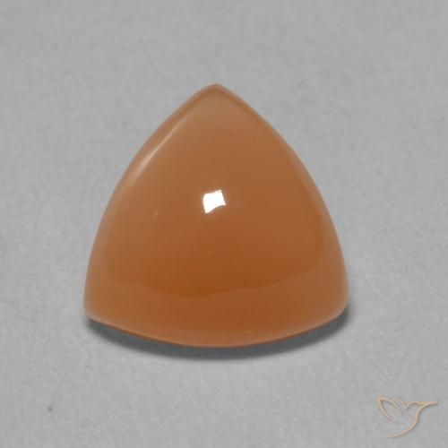 1.91ct 자연스러운 따뜻한 살구 오렌지 월장석, 일조, 투명한