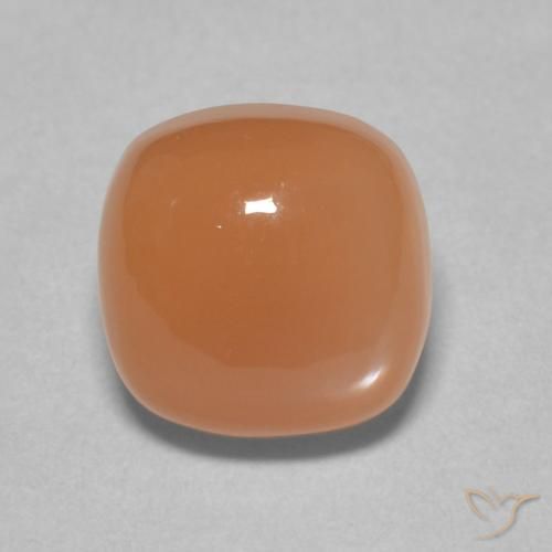 2.53ct 자연스러운 피치 오렌지 월장석, 방석, 투명한