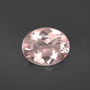 1.86캐럿 천연 라이트 핑크 모가나이트, 타원형 컷, 10×8 mm, VS