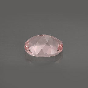1.56캐럿 천연 라이트 핑크 모가나이트, 타원형 컷, 9×7 mm, VVS