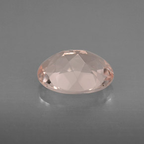 1.48캐럿 천연 라이트 핑크 모가나이트, 타원형 컷, 9.1×7.1 mm, VVS