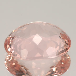 3.06캐럿 천연 라이트 핑크 모가나이트, 타원형 컷, 11.1×8.7 mm, VVS
