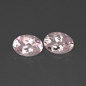 캐럿 천연 라이트 핑크 모가나이트 보석, 타원형 컷, 7.1×5 mm, VVS