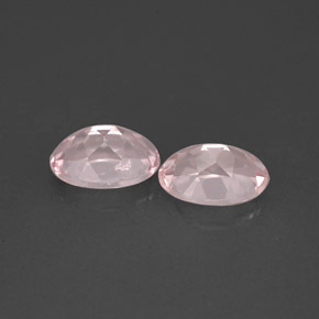 캐럿 천연 라이트 핑크 모가나이트 보석, 타원형 컷, 7.1×5 mm, VVS