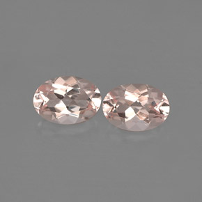 캐럿 천연 라이트 핑크 모가나이트 보석, 타원형 컷, 6.9×4.9 mm, VVS