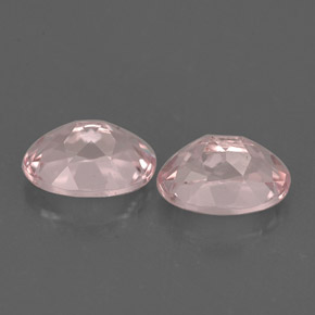 캐럿 천연 라이트 핑크 모가나이트 보석, 타원형 컷, 7×5 mm, VVS