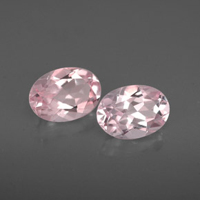 캐럿 천연 라이트 핑크 모가나이트 보석, 타원형 컷, 7×4.9 mm, IF