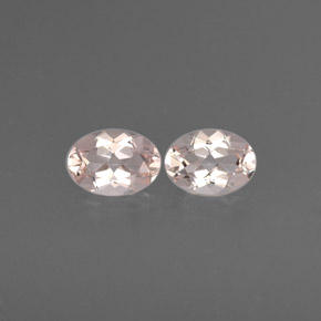 캐럿 천연 라이트 핑크 모가나이트 보석, 타원형 컷, 7.1×5 mm, VVS