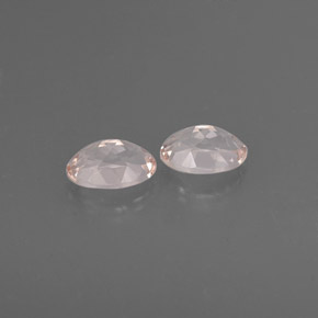 캐럿 천연 라이트 핑크 모가나이트 보석, 타원형 컷, 7.1×5 mm, VVS