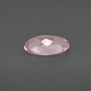 1.56캐럿 천연 라이트 핑크 모가나이트, 타원형 컷, 10.2×6 mm, VS