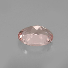 1.12캐럿 천연 라이트 핑크 모가나이트, 타원형 컷, 7.9×6 mm, VVS