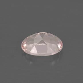 1.12캐럿 천연 라이트 핑크 모가나이트, 타원형 컷, 8×5.9 mm, VVS