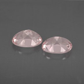 캐럿 천연 라이트 핑크 모가나이트 보석, 타원형 컷, 8×6 mm, VVS-VS