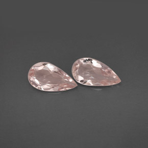 캐럿 천연 라이트 핑크 모가나이트 보석, 배 모양, 8.6×4.4 mm, VVS